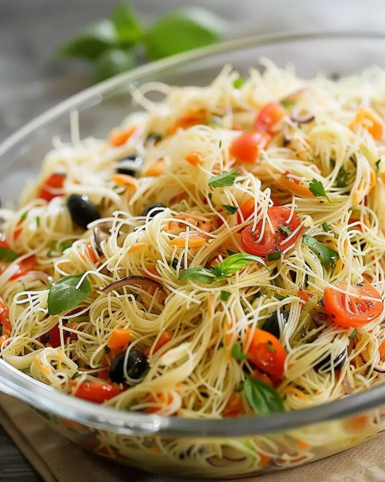Angel Hair Pasta Salad Recipe