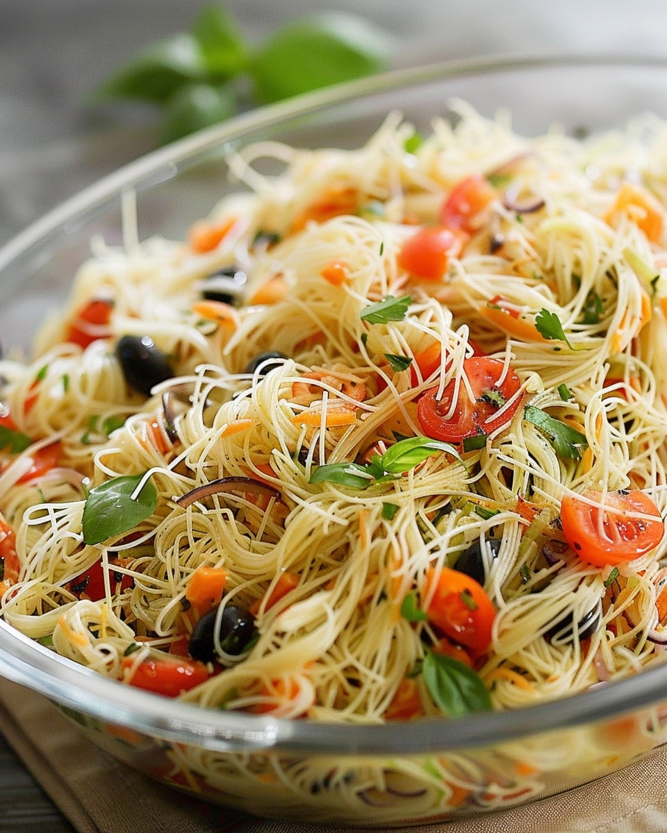 Angel Hair Pasta Salad Recipe