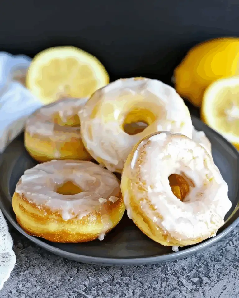 Baked Glazed Lemon Donuts