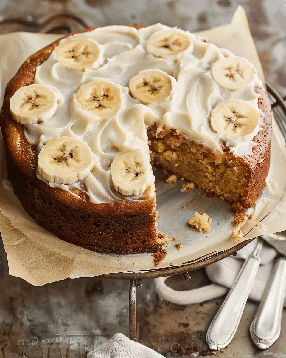 Easy And Moist Banana Cake With Oil