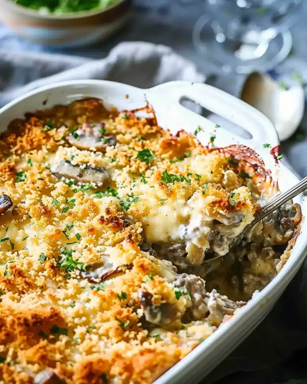 Creamy Beef and Mushroom Casserole