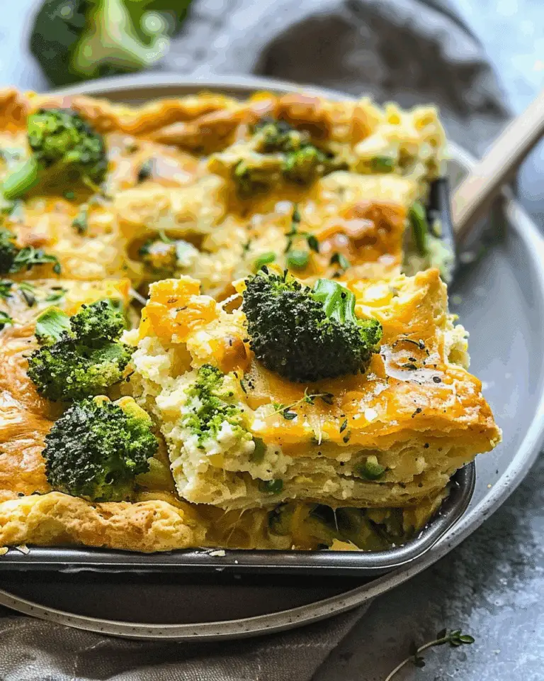 Delicious Broccoli Cheddar Biscuit Casserole Recipe