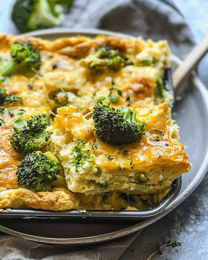 Delicious Broccoli Cheddar Biscuit Casserole Recipe