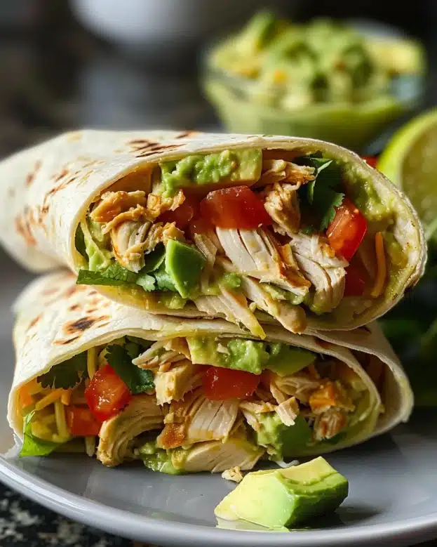 Chicken Avocado Ranch Burritos