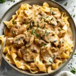 Easy One Pan Chicken Stroganoff