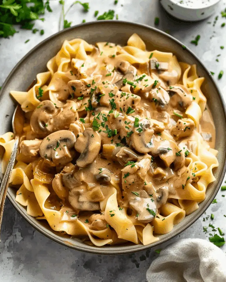 Easy One Pan Chicken Stroganoff