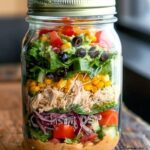 Chicken Taco Mason Jar Salads Recipe