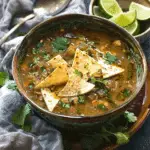 Chile Verde Tortilla Soup