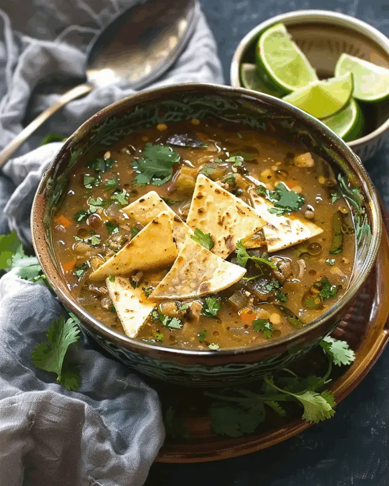 Chile Verde Tortilla Soup