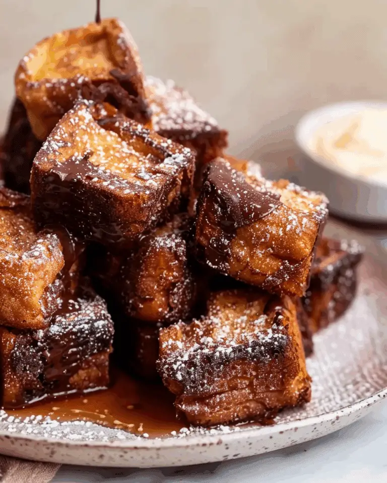 Chocolate Churro French Toast Bites