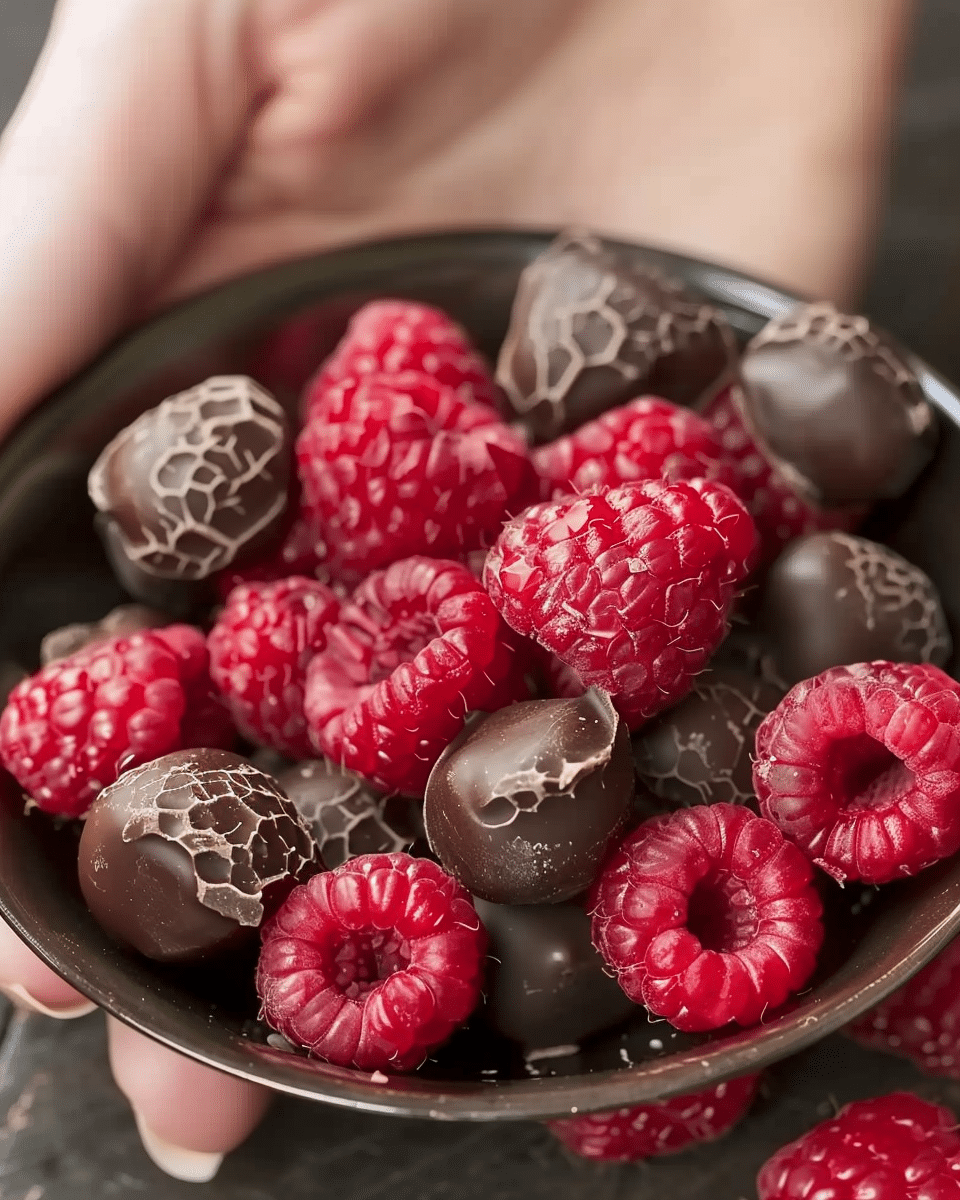 Chocolate Filled Raspberries
