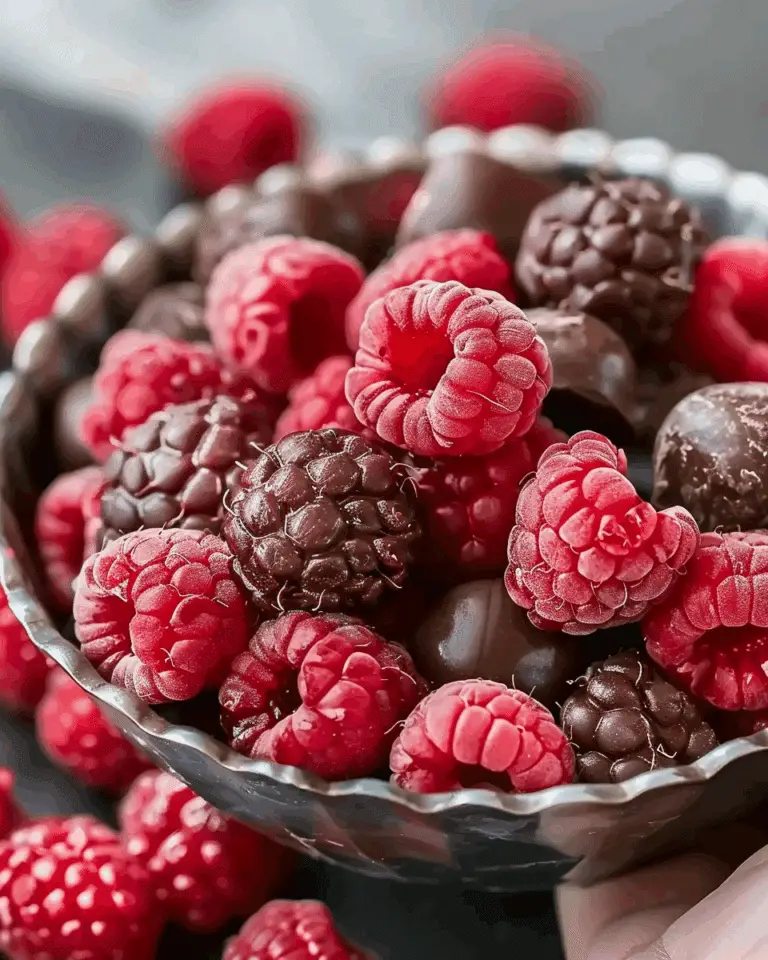Chocolate Filled Raspberries