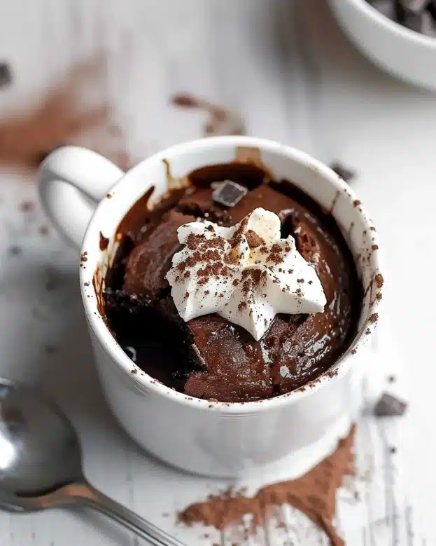 Gluten Free Chocolate Mug Cake (Easy Vegan Recipe)