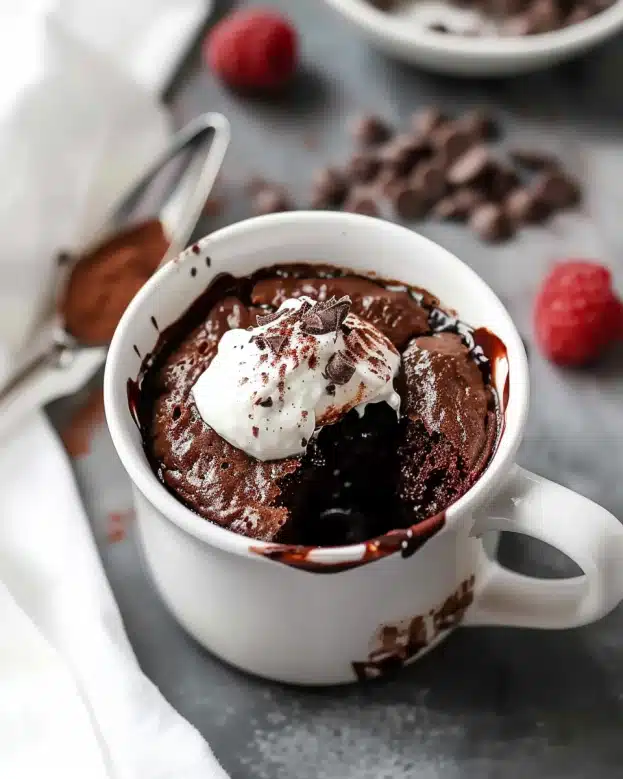 Gluten Free Chocolate Mug Cake (Easy Vegan Recipe)