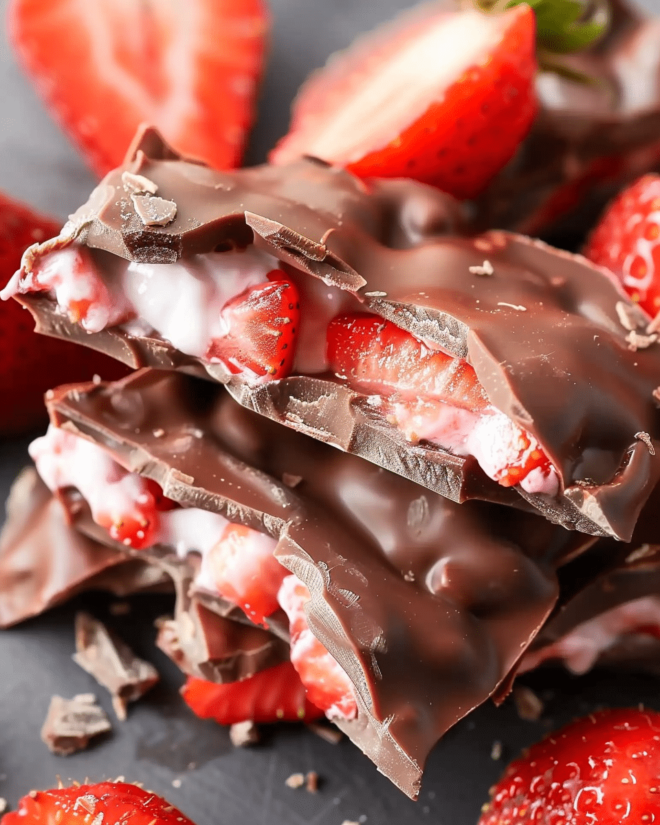 Chocolate Strawberry Yogurt Clusters Recipe