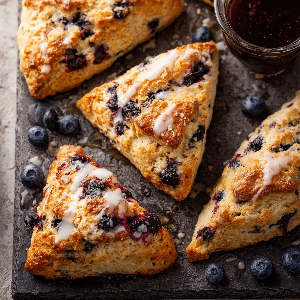 Classic Bakery-Style Blueberry Scones
