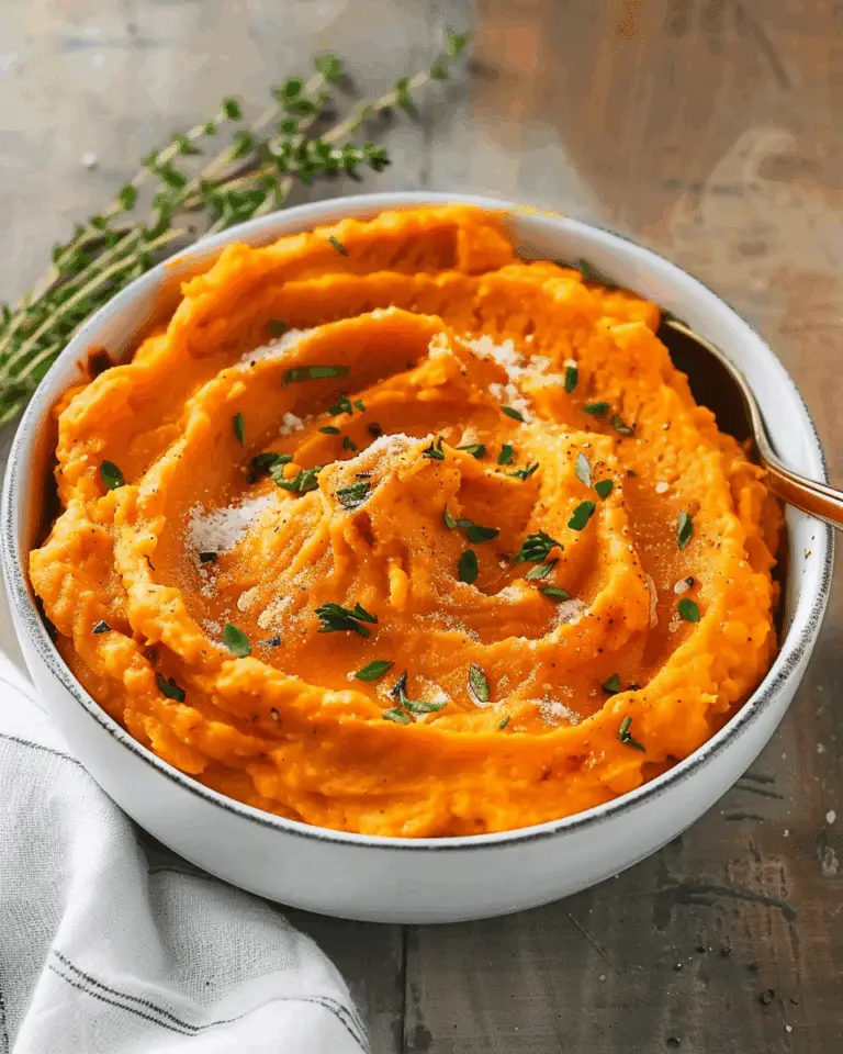 Creamy Savory Mashed Sweet Potatoes