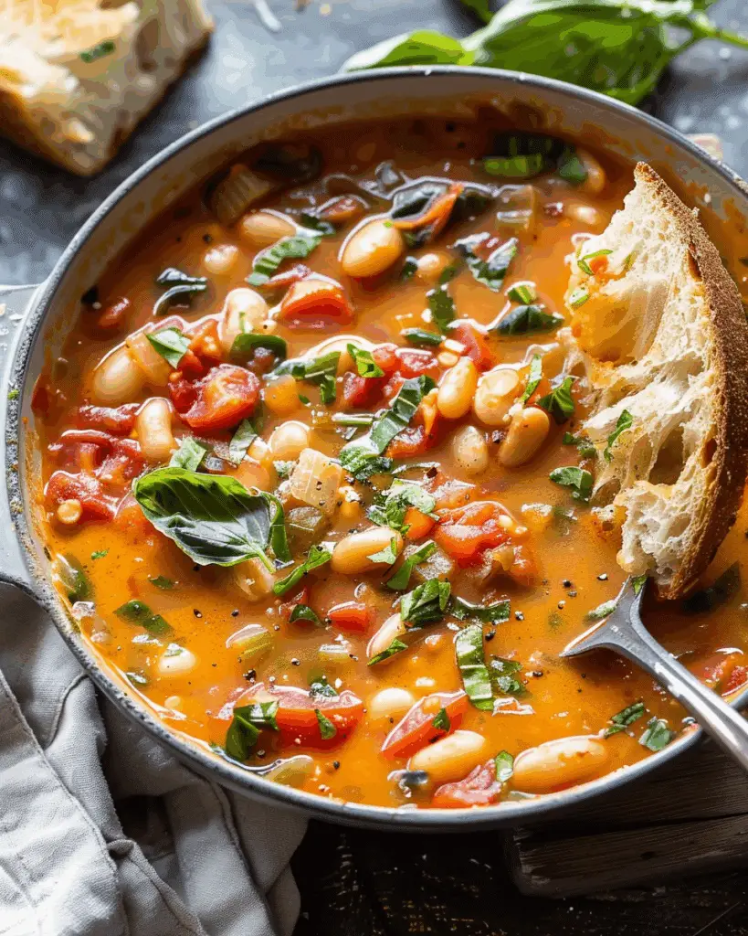 Creamy Tomato White Bean Stew