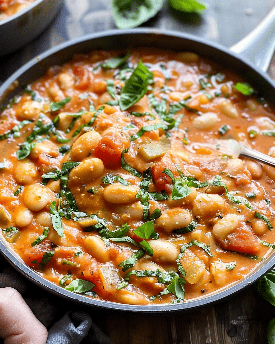 Creamy Tomato White Bean Stew