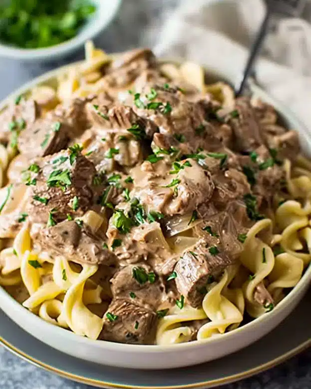 Crockpot Beef Stroganoff