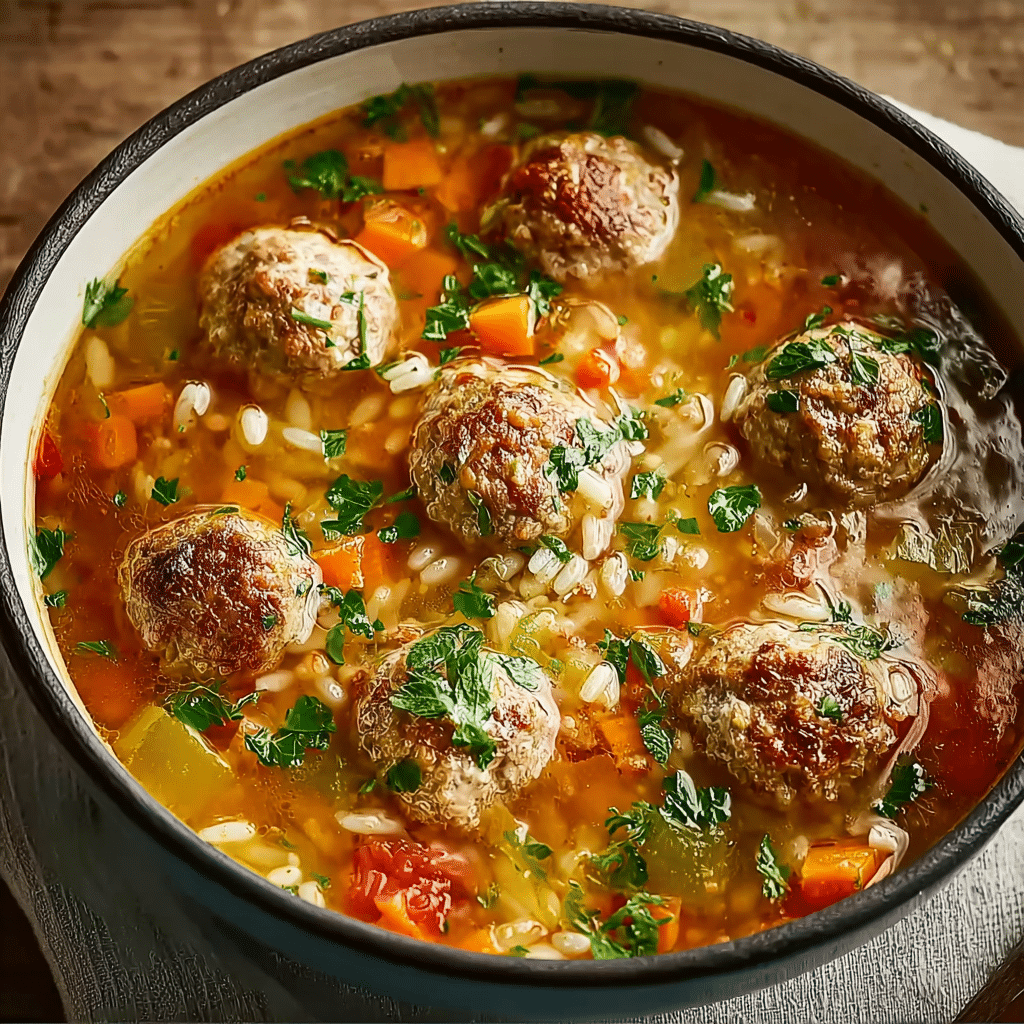 Delicious Meatball Soup