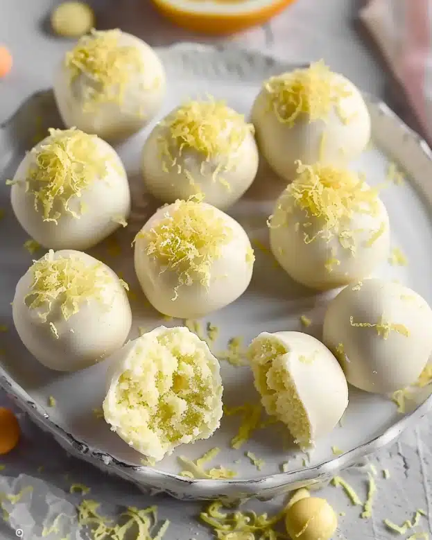 3-Ingredient Easy Lemon Cake Balls Recipe