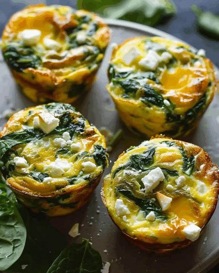 Egg Muffins with Spinach and Feta Recipe