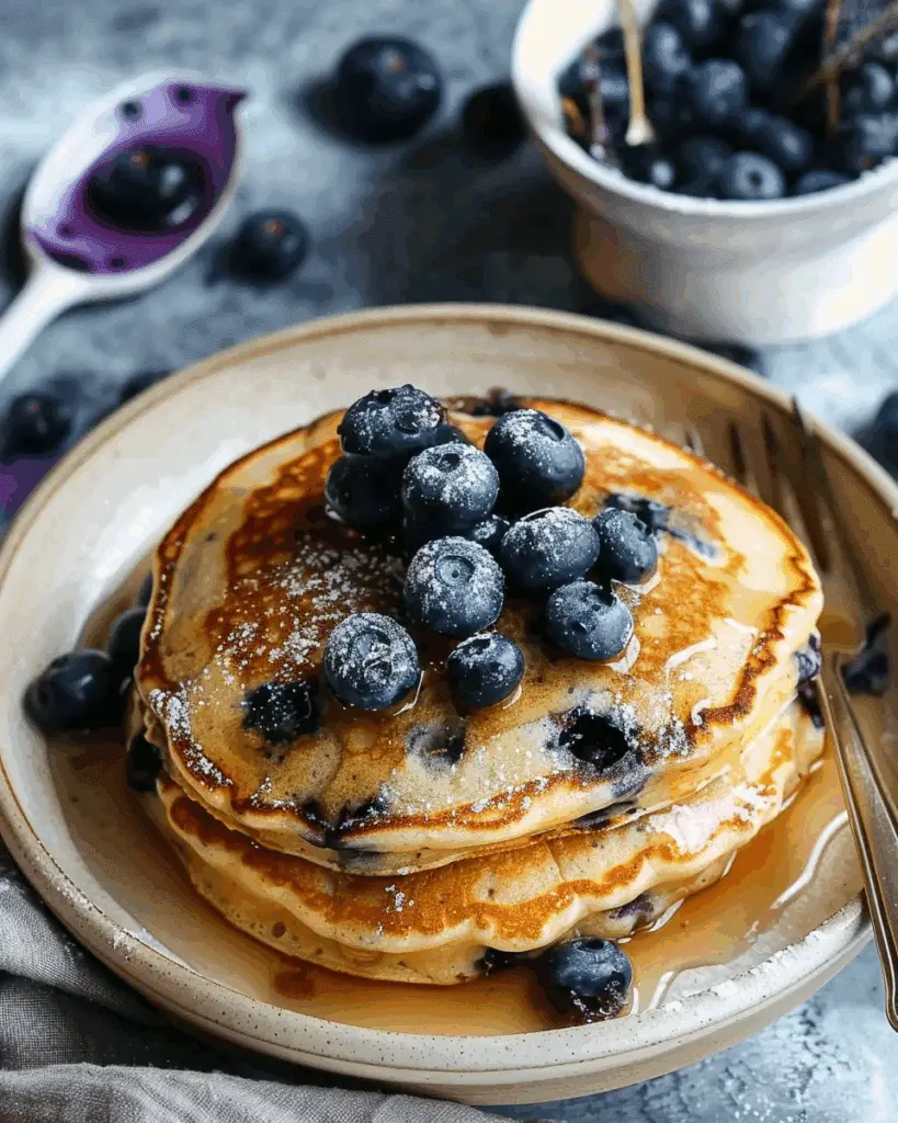 Fluffiest Blueberry Pancakes