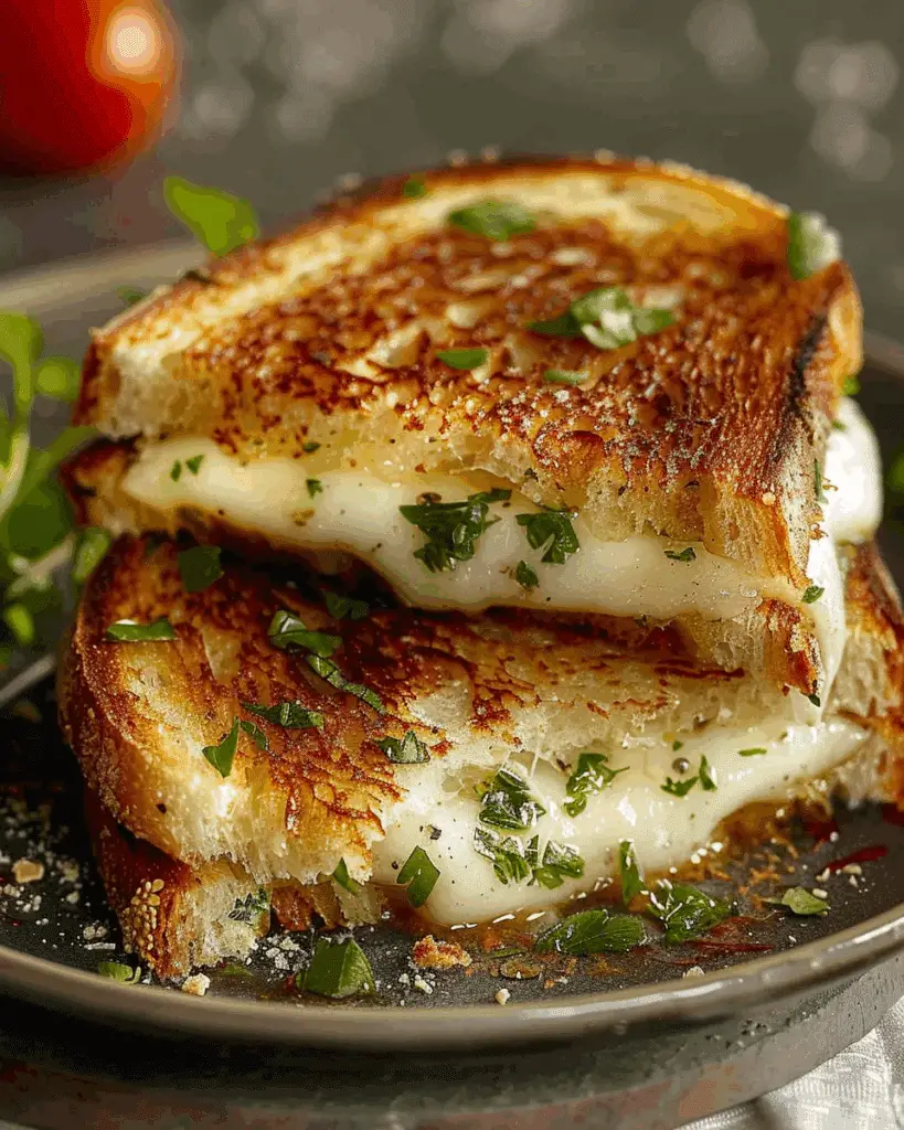 Garlic Bread Grilled Cheese