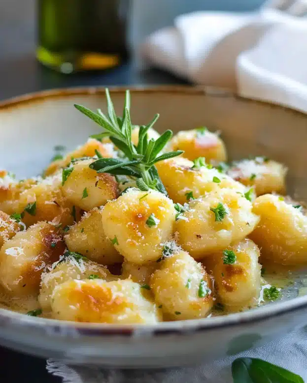 Potato Gnocchi in Creamy Parmesan Sauce