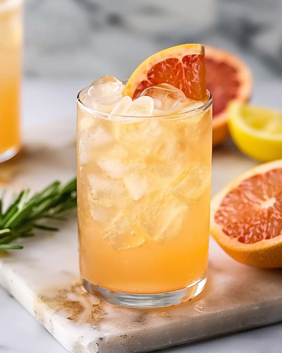 Grapefruit-Ginger Kombucha Mocktail Recipe