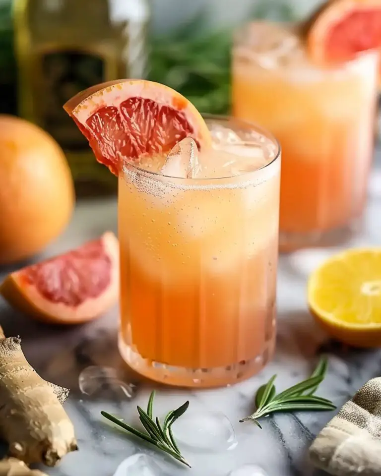 Grapefruit-Ginger Kombucha Mocktail Recipe