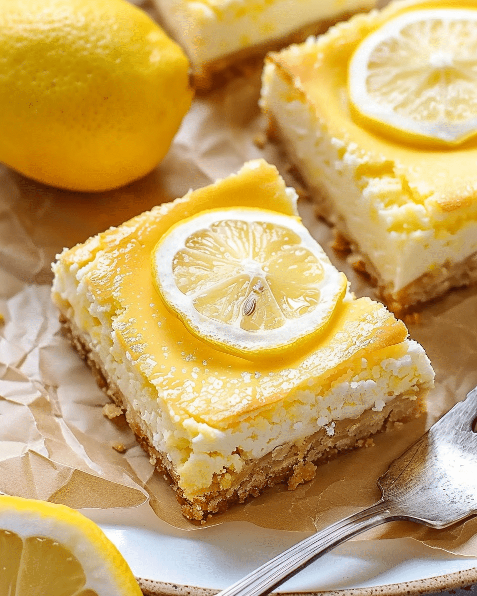 Greek Yogurt Cheesecake Bars