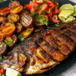 Oven Grilled Tilapia with Fried Plantains