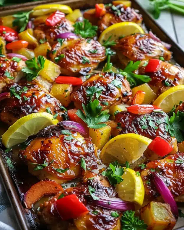 Hawaiian Chicken Sheet Pan 5 Hawaiian Chicken Sheet Pan