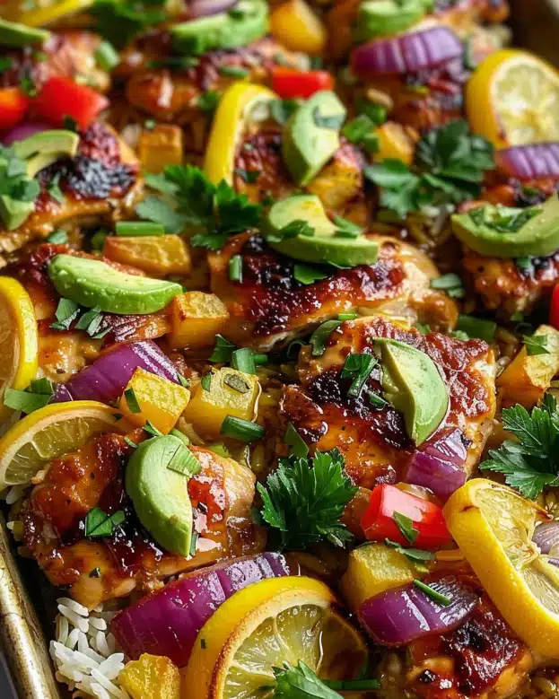 Hawaiian Chicken Sheet Pan