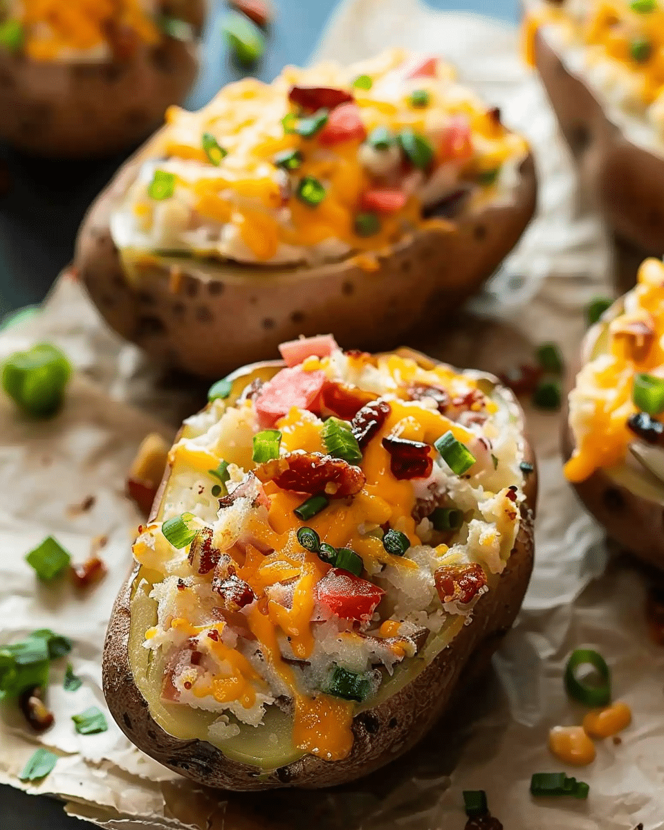 Cottage Cheese Baked Potatoes