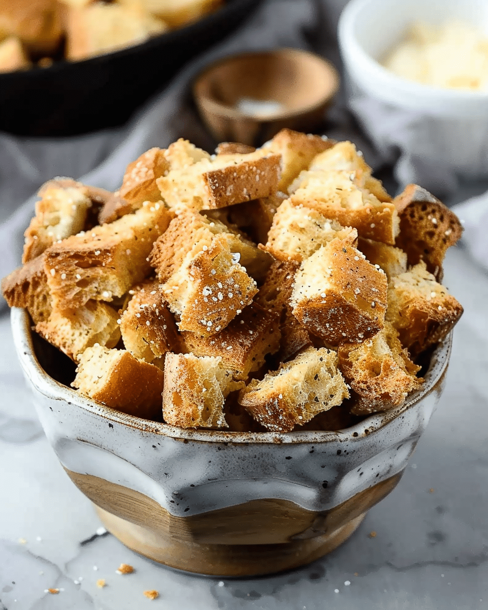 Homemade Sourdough Croutons