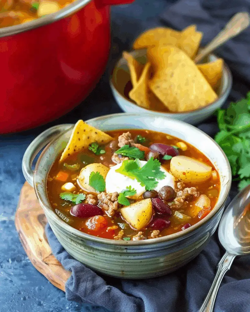 Instant Pot Taco Soup With Potatoes