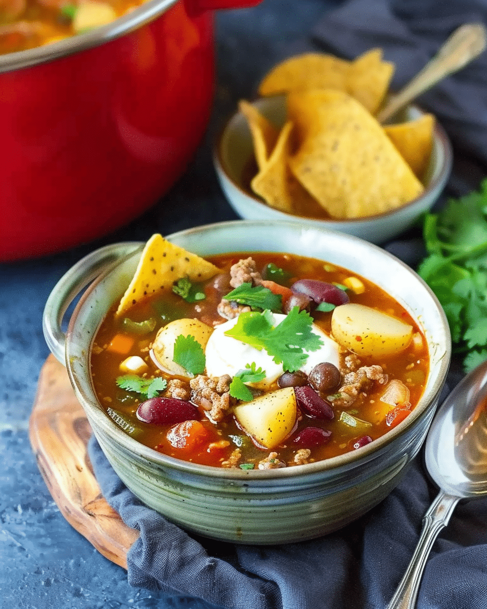Instant Pot Taco Soup With Potatoes