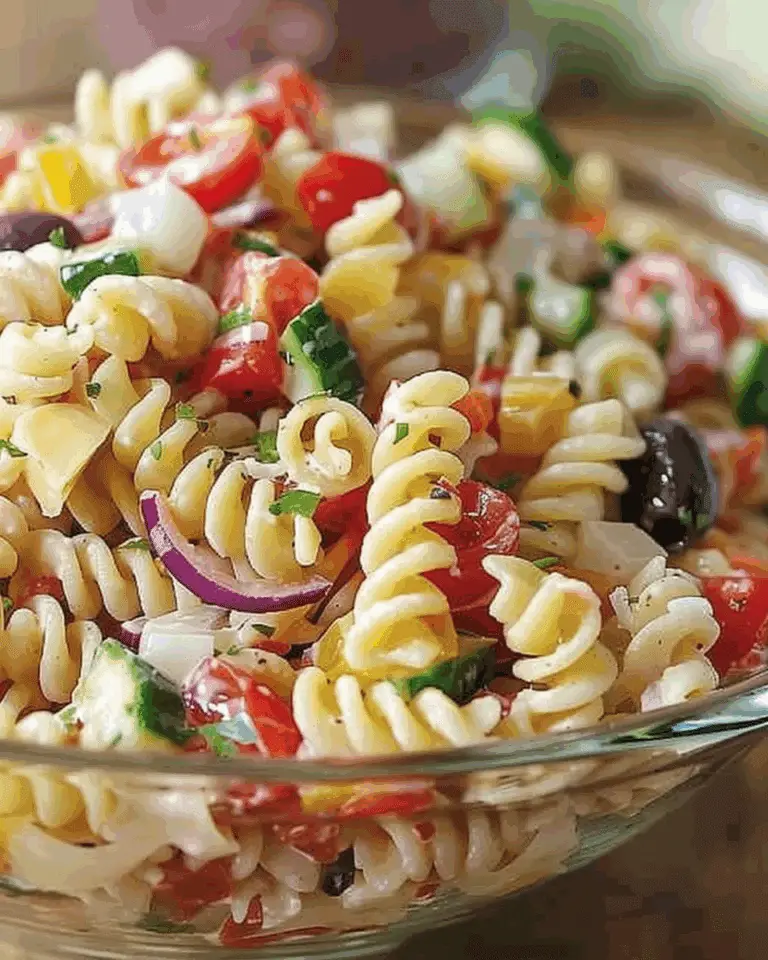Italian Pasta Salad with Olive Garden Dressing