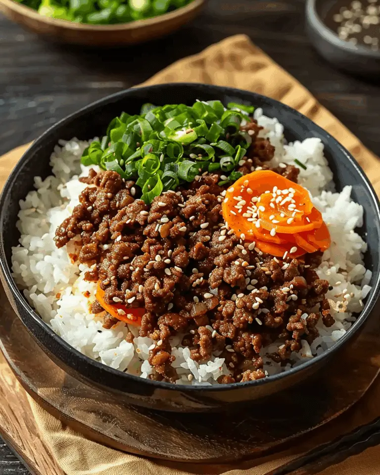 Korean Ground Beef Bowl (25-Minutes)