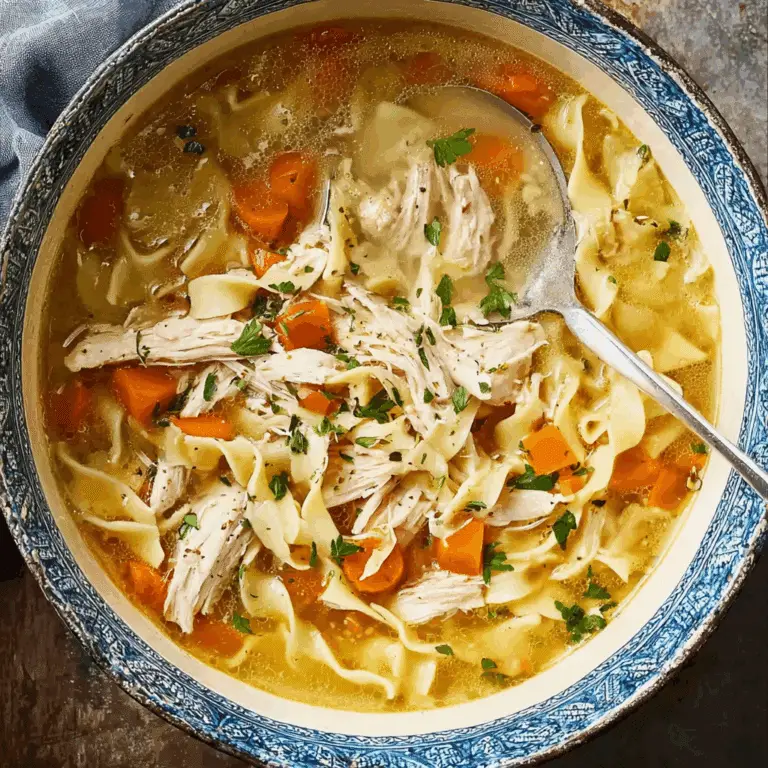 Leftover Turkey Noodle Soup