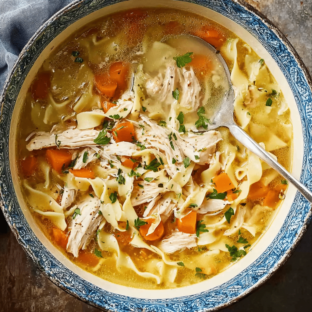 Leftover Turkey Noodle Soup