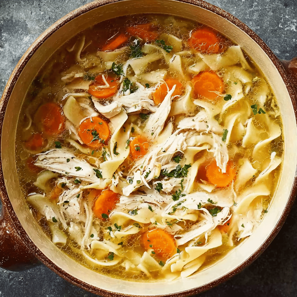 Leftover Turkey Noodle Soup