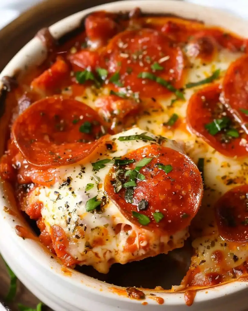 Low Carb Cottage Cheese Pizza Bowl