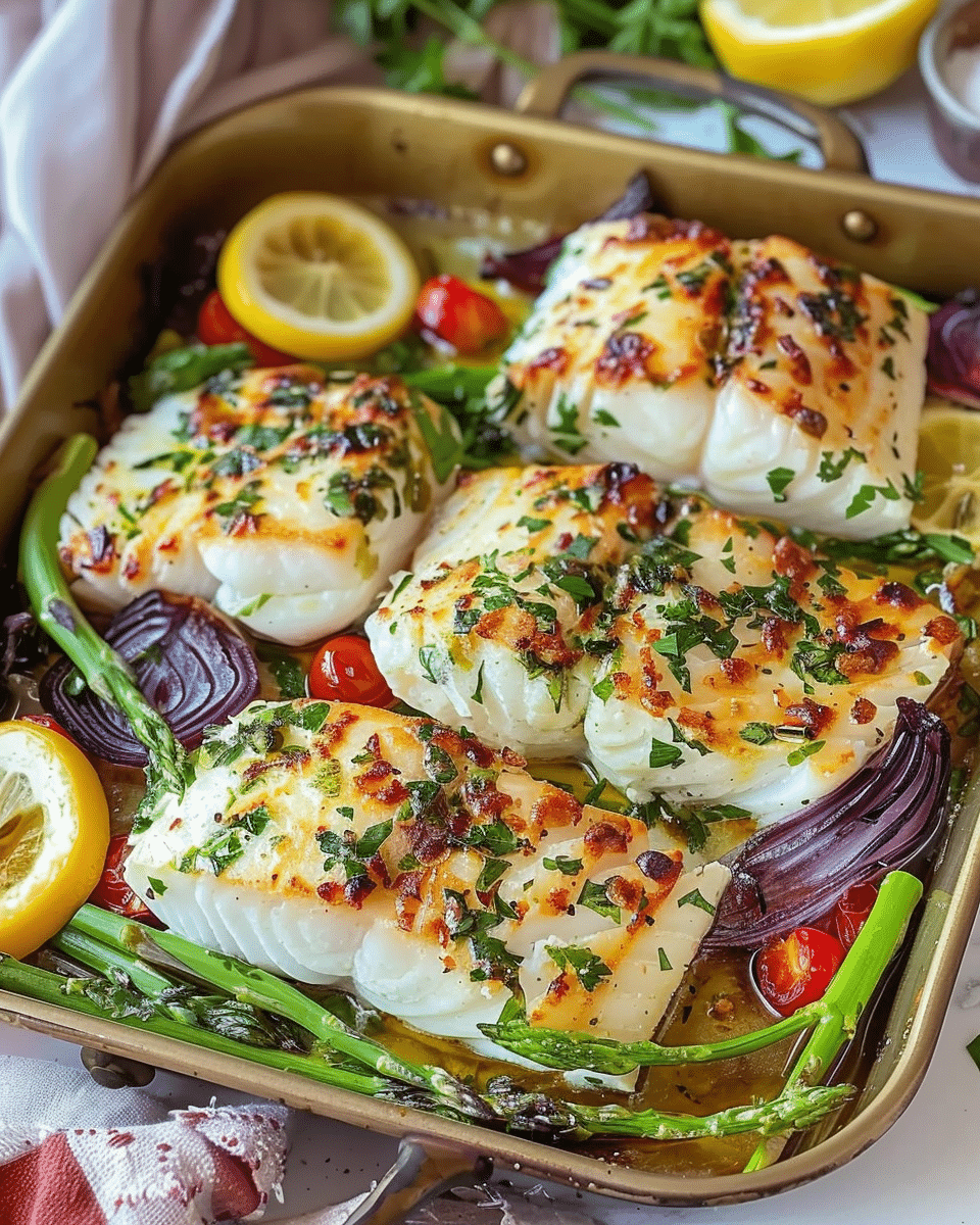 Mediterranean Baked Cod