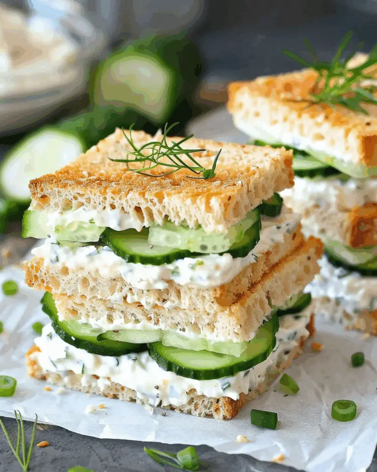Mini Cucumber Sandwiches