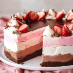 Neopolitan Ice Cream Mousse Cake