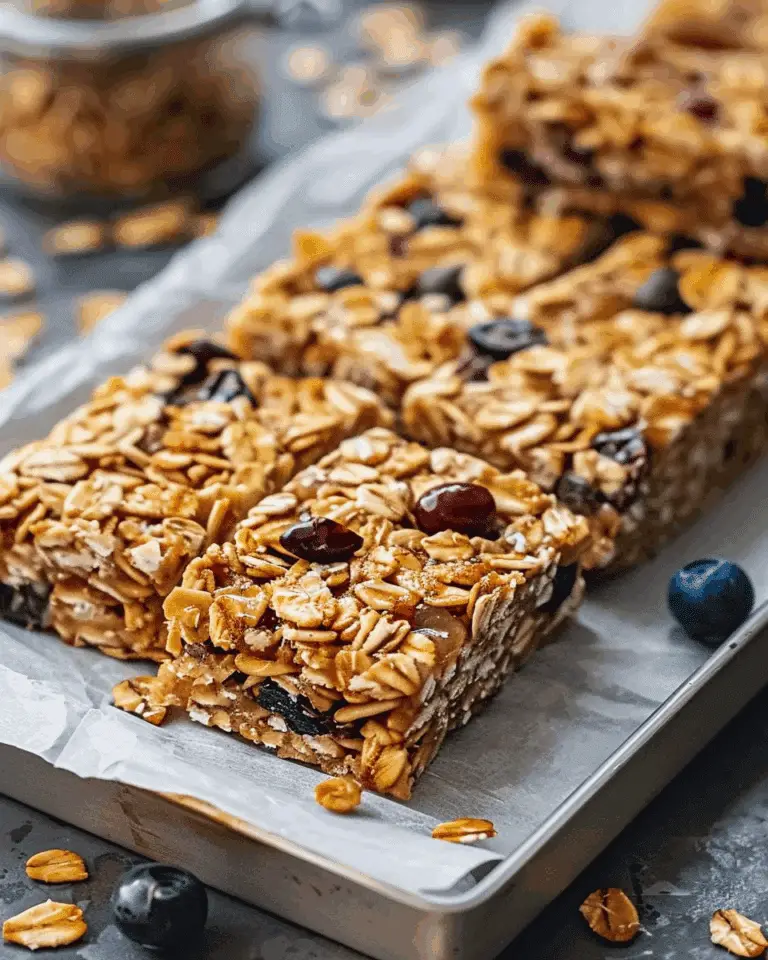 Homemade No Bake Granola Bars